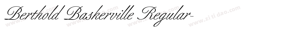 Berthold Baskerville Regular字体转换
